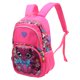 thumbnail image 4 of Mochila escolar con bolsillo con cremallera Mochila de gran capacidad para estudiantes resistente al desgasteRose Red, 4 of 9
