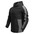 thumbnail image 6 of IYTR Men's Hooded Jacket Zipper Lightweight Windbreaker Outdoor Sport Coat Long Sleeve Black Black XXXL, 6 of 6