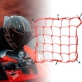 thumbnail image 1 of Organizador de almacenamiento de red de carga para motocicleta, organizador de artículos diversos, equipo ajustable, casco, red para equipaje, red Rojo, 1 of 8