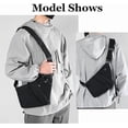 thumbnail image 5 of Sling Bag, Lätt Crossbody Axelväska Bröstväskor Dagsryggsäck, En Rem Anti-stöld Slingväska för Kvinnor Män DB svart black, 5 of 5
