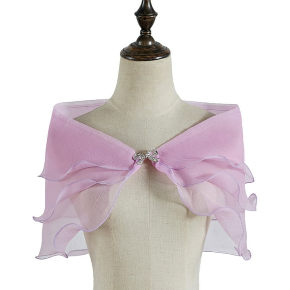 Stylish Bride Sheer Coverup Lightweight Shrug Bridal Wedding Capelet Elegant Shawl Enhancing Comfort and Elegances