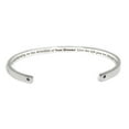 thumbnail image 6 of "Go confidently in the direction of…" Silver Stainless Steel Graduation Theme Hidden Message Gift for Her Cuff Bracelet with Gift Set, 6 of 12
