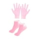 thumbnail image 2 of Juego de guantes y calcetines de silicona para manos y pies, lavables, portátiles y suaves para uso diario. Rosa, 2 of 9