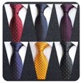 thumbnail image 1 of Adulove Corbata para hombre Corbata de seda clásica Tejida Jacquard Corbatas para el cuello 6 piezas, 1 of 1