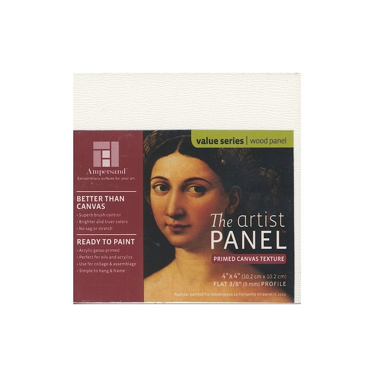 Ampersand Art Supply AP9M1620 Artist Panel Canvas 3/8 inch Flat 16x20