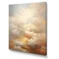 thumbnail image 2 of Designart "Taupe Golden Simplistic Clouds II" Clouds Canvas Prints, 2 of 7