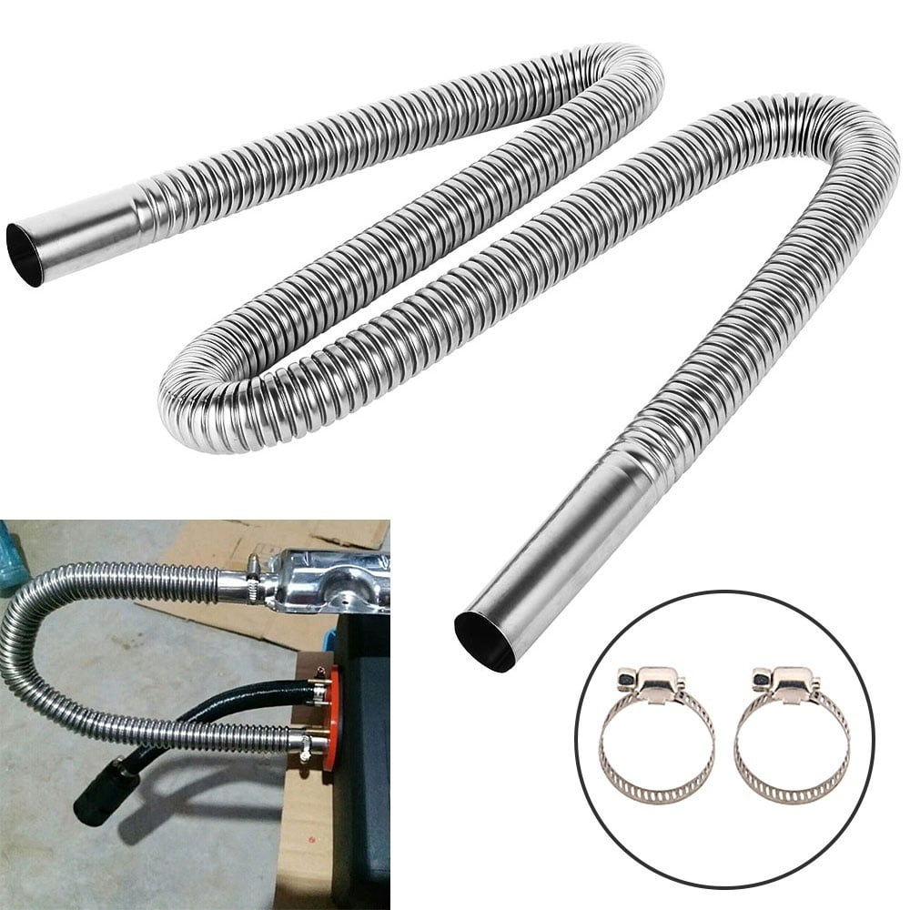 2M Air Heater Pipe Stainless Steel Exhaust Diesel Gas Vent For Car Parking Tank