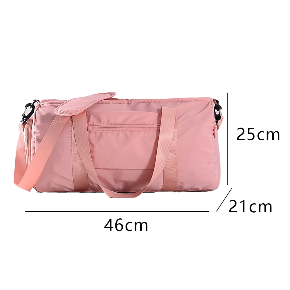 Compact Sports Gym Bag for Women Girls, Cute Mini Duffle Bag with Wet  Pocket & Shoes Compartment, Personal Item Travel Workout Bag, 16-Small,  Pink