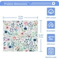 thumbnail image 5 of GZHJMY Watercolor Floral Wash Cloth Set of 2, 12 x 12 Inch Cotton Baby Washcloths Absorbent and Super Soft Feel Fingertip Towel Face Towels for Bathroom, Gym, Spa, 5 of 7