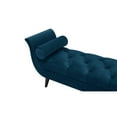 thumbnail image 4 of Alma Tufted Flared Arm Entryway Bench Teal Velvet, 4 of 11