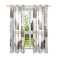 thumbnail image 7 of Yayeee Window Curtains Light Filtering 63"x52" Grommet Panel Pair Home Living Room Decor, Light Gray Bears, 7 of 7