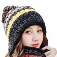 thumbnail image 4 of Maoww Ensemble de Bonnets d'Hiver pour Femmes Adultes Cyclisme Extérieur Course Bonnets Chauds Écharpe, 4 of 8