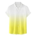 thumbnail image 5 of Turilly Mens Shirts Men Casual Fashion Gradient Printing Breathable Shirt Blouse Tops Short Sleeve Turndown Collar Blouse Shirt, 5 of 5