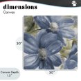 thumbnail image 4 of Stupell Industries Shabby Chic Walk In Beauty Blue Flowers Canvas Art, 30 x 30, by Lanie Loreth, 4 of 8