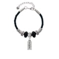 thumbnail image 2 of Delight Jewelry Silvertone Inspire Big Sister Celtic Knot Leather Bead Bracelet, 7"+2" Extender, 2 of 4