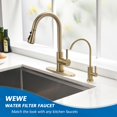 thumbnail image 2 of Grifo con filtro de agua WEWE para fregadero de cocina de acero inoxidable, 2 of 6