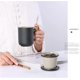thumbnail image 3 of Creative Ceramic Tea Cup With Lid And Infuser Japanese Ceramic Tea Cup Wooden Handle Strainer Tea Cup Set Travel Tea Set With Filter Cocoa Coffee Mug, 3 of 4