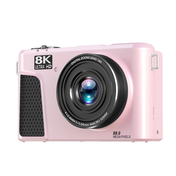 Cámara Digital 8K 88MP Autofoco De Zoom De 18x, Cámara De Viaje WiFi De Pantalla Flip De 3 Pulgadas Con Múltiples Filtros Y Luz De Relleno Para Transmisión En Vivo