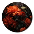 thumbnail image 4 of Designart "Modern Blue Jays A Floral Symphony" Animals Oversized Wall Clock, 4 of 5