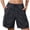 *Black, variant on ClodeEU Women's Elastic Waist Cargo Knee Length Shorts with Pockets ,Casual Summer Bermuda Pants Pink,Womens Plus S