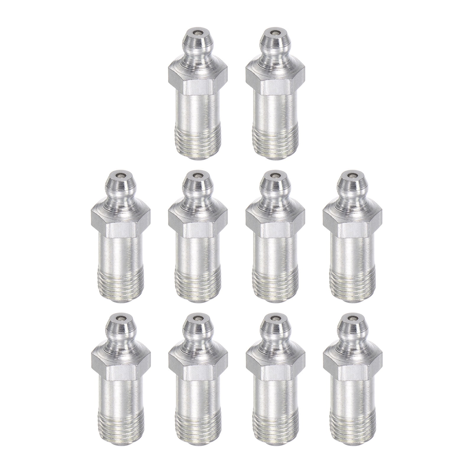 Uxcell Steel Straight Hydraulic Grease Fitting Accessories M10 x 1mm