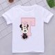 thumbnail image 3 of Camisetas de algodón para niños de Minnie, combinación de letras de la A a la Z, ropa de dibujos animados de Disney Kawaii, camisetas casuales para niños y niñas, 3 of 5