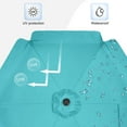 thumbnail image 5 of MASTERCANOPY 7.5ft Patio Market Umbrella with Valance, Tilt and Crank, Turquoise, 5 of 7