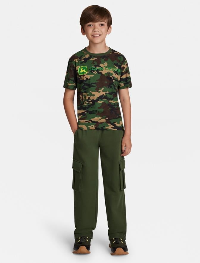John Deere Boy's Fleece Cargo Pant, Sizes 4 - 18