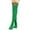 Green, variant on Lilgiuy Women Christmas Long Tube Knee Socks Striped Garter Cute Accessories Christmas Party for Work Office Business