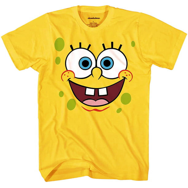 SpongeBob Squarepants Face Adult T-Shirt - Walmart.com