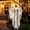 White, variant on Whole Save Direct 5.7 FT Halloween Hanging Ghost Decoration, Motion Sensor Red LED Eyes & Screaming Sound, Poseable Grim Reaper Yard Prop, Black