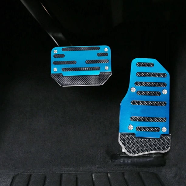 2 piezas cubiertas de pedal de freno accesorios interiores de pie de repuesto Azul