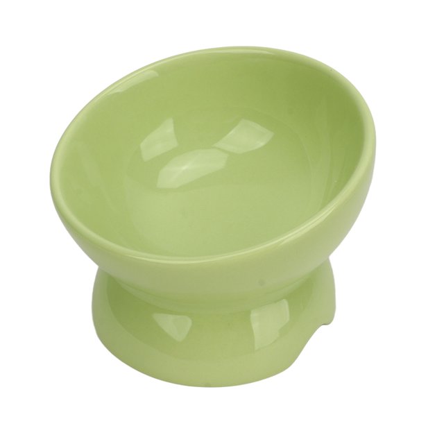 Ceramic Raised Cat Bowls With Neck Protection, Stress Free, Dishwasher Microwave Safe