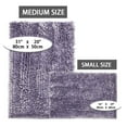 thumbnail image 6 of Civkor Bathroom Rugs,Chenille Bath Mat Set 2 Pieces Non Slip Backing,31x20 and 24x16Inch,Machine Wash,Quick Qry,Purple, 6 of 7