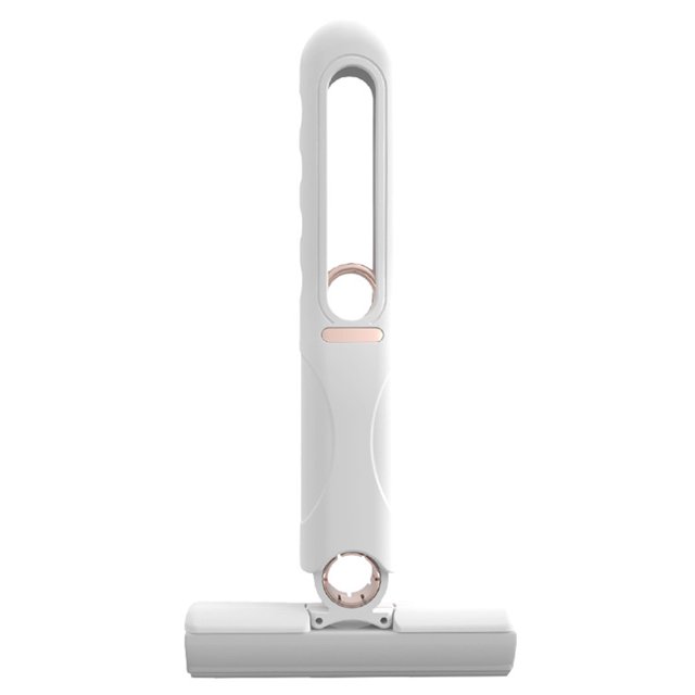 Mini fregona portátil autoexprimible, fregona de esponja Quickie, mini fregona para espacios pequeños, baño, cocina, vajilla, vidrio de escritorio (cabeza+mango apretable) Zhivalor BST3122802-3