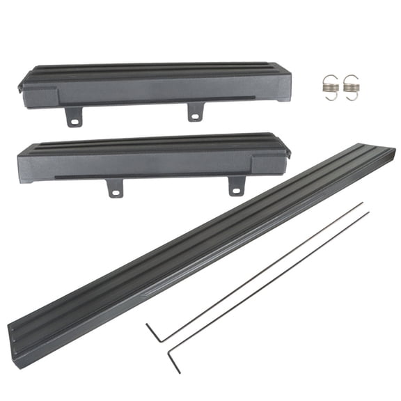 LABLT Tailgate Flex Step Protector Trim Molding Cap 3 Pieces Kit Black Replacement for 2009-2014 F150