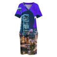 thumbnail image 4 of Worm in the City vestido suelto con bolsillos vestido de noche de lujo para mujer ropa de mujer vestidos largos, 4 of 7