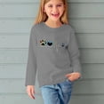 thumbnail image 5 of MeetoTime Hauts à Manches Longues pour Filles Printemps Automne Col Rond Imprimé Tunique Habillée Pull pour Enfants, 5 of 5