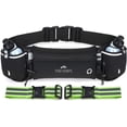 thumbnail image 1 of Hydration Running Belt - Comes With 2 Free Water Bottles and Reflective Bands- Jogging Marathon Waist Pouch, 1 of 8