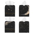 thumbnail image 2 of Fotbe Abstract Starry Sky Moon Porta Pañuelos Decorativo de Cuero, Caja Cuadrada Moderna para Pañuelos Faciales, Organizador y Dispensador 5x5x5'', 2 of 7