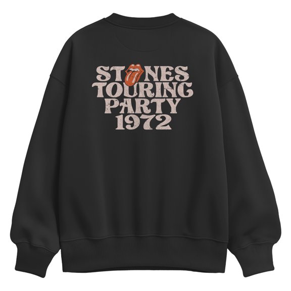 Rolling Stones - Oversized Fleece Crew Sweatshirt