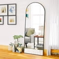 thumbnail image 4 of Espejo Decorativo Cuerpo Completo de Piso Marco de Metal 160 cm Marbella para Dormitorio Negro Gaon, 4 of 9