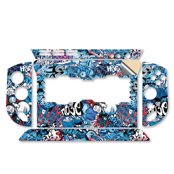 Carbon Fiber Gaming Skin Compatible With Lenovo Legion Go S (2025) - Blue Meanies - Premium 3M Vinyl Protective Wrap Decal Cover - Easy To Apply | Crafted in the USA by MightySkins