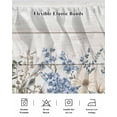 thumbnail image 5 of Blue Floral Spring Wrap Around Bed Skirts for Queen Bed 18" Drop,Bed Skirt with Adjustable Elastic Belt Dust Ruffle Bed Valance for Bedroom Hotel Summer Botanical Flower Vintage Bed Frame Cover, 5 of 7