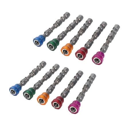 

20X Anti Electric Hex Magnetic Screwdriver 65mm S2 PH2 Single Head Bit Tool 5 Color