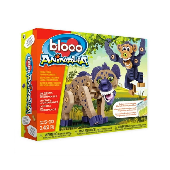 Bloco: Animalia Hyena and chimpanzee