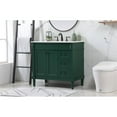 thumbnail image 2 of 36 inch single bathroom vanity in green, 2 of 8
