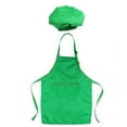 thumbnail image 3 of MasteelfCA 2pcs Kids Chef Set Complete Children Kitchen Gift Playset with Chef and Apron for Cooking Baking Painting Decorating Party (Green), 3 of 7