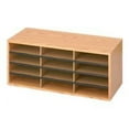 thumbnail image 1 of Safco - Trieur - 12 Compartiments - pour Lettres - Chêne Moyen, 1 of 2
