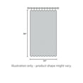 thumbnail image 2 of Interior Trends 2 Piece Fully Stitched Sheer Voile Window Panel Curtain Drape Set (84"" Long Chocolate), 2 of 2